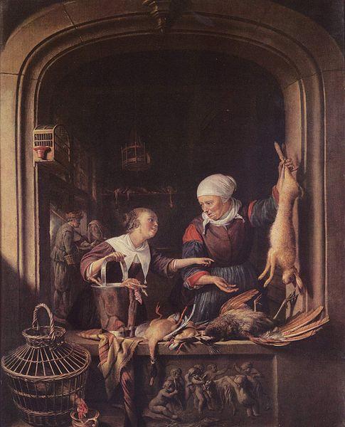 Gerard Dou A Poulterer's Shop oil painting image